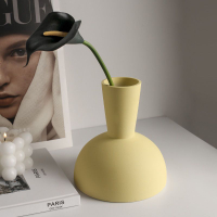 花器 ins風小花瓶擺件客廳插花奶油藝術創意家居小眾陶瓷工藝品