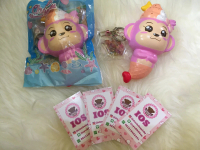 Squishy creamiicandy yummiibear cheeka mermaid lisenced original rare