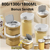 【COD】800/1300/1800ML Portabel Berlapis Tempat Susu Bayi Susu Toples Makanan Vacuum Sealed Box Kotak