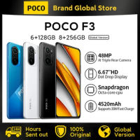 POCO F3 5G 128GB/256GB Global Version Snapdragon 870 Octa Core 6.67" NFC 120Hz E4 AMOLED DotDisplay 33W Fast Charge 48MP