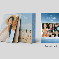 KPOP IVE A DREAMY DAY Photocards Summer Pictorial Two-Sided 55PCS LOMO Cards WonYoung YuJin Paper Cards DIVE LEESEO Fans Gifts