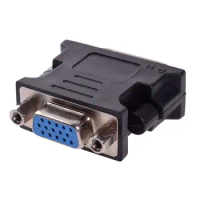 DVI to VGA Adapter Converter DVI 24+5 Pin Male to VGA Female Video Converter For Projector Computer PC