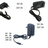 Power Adapter DC 5V 9V 12V 24V 1A 2A 3A Adaptor 220V To 5 V 12 V Volt Charger Supply Universal Switching EU US Plug 220V To 12V