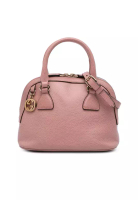 Gucci 二手 Gucci 迷你皮革 GG 吊飾圓頂手提包