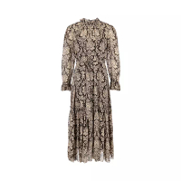 Zimmermann [12.12 Dealcember] Luminosity Lantern Midi Dress Black Damask