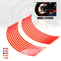 Motorcycle Wheel Sticker Motocross Reflective Decals Rim Tape Strip For Honda PCX 125 150 CBR600F cb400 Hornet 250 Rebel 300 500