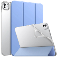 Sarung iPad Pro 11 M4 Pendirian Ultra Nipis, MoKo, dengan Penutup Belakang Berkabut Lutsinar TPU Lem