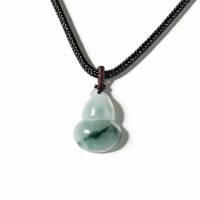 【Fubibaoding jeweler 富璧寶鼎珠寶】糯冰種飄藍花葫蘆墜(天然A貨 糯冰種翡翠 送禮 祈福)
