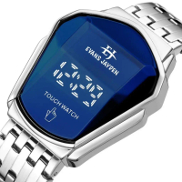 jam tangan Evans Jayden Jam Tangan Pria 9953 Rantai Stainless Steel Digital Touch Screen Sapphire Gl