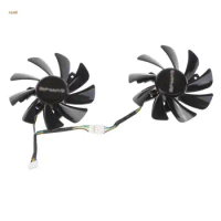 2PCS 85MM 4PIN DC 12V RX580 GPU FAN For Sapphire RX 580 2048SP 8G D5 Video Card Cooling As Replacement Cooling Fans X6HB