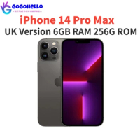 Original iPhone 14 Pro Max 5G 6.7" iOS16 256GB ROM 6GB RAM UK Version Genuine Retina OLED Face ID NFC A16 Unlocked Phone