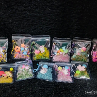 Gantungan Kunci Sachet, Ganci Kekinian Tersedia 2 ukuran isi mute Custom