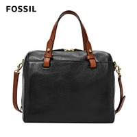 送禮首選★FOSSIL RACHEL 真皮波士頓包-黑色 ZB7256001【美國時尚品牌】 附防塵袋+提袋【全館滿額折價★FOSSIL全系列包夾送美妝蛋】