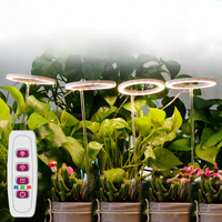 植物燈LED天使環植物生長燈全光譜多肉補光燈家用綠蘿荷花種植燈 交換禮物