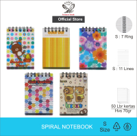 TOMEX Notebook Spiral Mini Motif Lucu / Buku Tulis Spiral / Notes Spiral / Spiral Notebook Mini