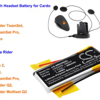 CameronSino 400mAh Wireless Headset Battery for Cardo Q2,Q2 pro,rider Solo,For Scala Rider Solo,Freecom 2,TeamSet,Scala Rider Q2