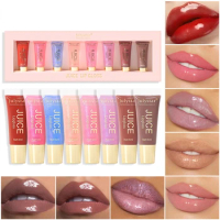 Lip Gloss Lip Balm Set Moisturizing Liquid Lipstick Long Lasting Lip Tint Makeup Care With Dropshipping fenty beauty