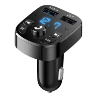 Wireless Car kit Handfree Dual USB Car Charger Bluetooth5.0 FM Transmitter MP3 Music Player Modulator Audio Adapter Car Charger