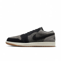 【NIKE 耐吉】AIR JORDAN 1 LOW SE 男鞋 休閒鞋 運動鞋 AJ1 牛仔丹寧 黑灰(HJ4360001)