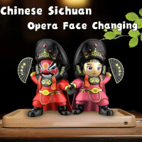 Face Changing Doll Creative Sichuan Opera Face Changing Crafts Gift Culture Toy Doll Opera N3V0
