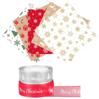 Copy Paper Flower Wraps Christmas Packing Xmas Gift Wrapper Party Favors Wrappers Bouquet Packaging Red Wrapping