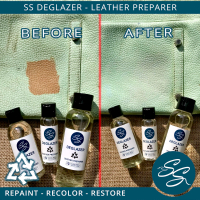 SS DEGLAZER LEATHER PREPARER - Penghapus cat kulit Sintetis Rubber Boost transfer warna tas.