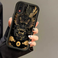 Sarung Telefon, Sesuai untuk vivo X23, Sarung Lembut Naga, Kalis Kejutan, Diperbuat daripada Silikon