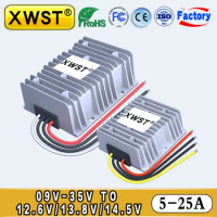 XWST DC DC Constant Current Battery Charger 9-35V 12V 24V to 12.6V 14.5V 5A 8A 12A 15A 22A Lithium Lead-acid with Waterproof