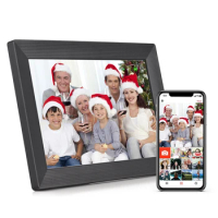 Andoer 10.1" WiFi Digital Photo Frame Smart Photo Album 1280*800 IPS Touchscreen Built-in 16GB Memory Share Photo Video via APP