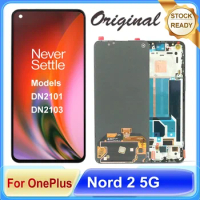 Original 6.43 inches AMOLED Display For OnePlus Nord 2 5G LCD Touch Screen Digitizer Assembly DN2101, DN2103 Model