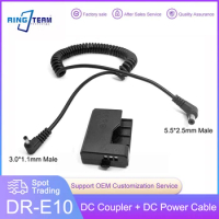 5525-3011 Power Cable + DR-E10 DC Coupler for Canon Cameras EOS 1100D 1200D 1300D 1500D 3000D 4000D X50 Rebel T3 T5 T6 LP-E10