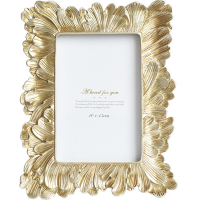 現貨－6吋金色羽毛 / 銀杏葉創意相框 居家擺飾 禮品 禮物
