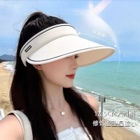 Hollow Top Hat Large Brim uv Sun Hat Female UV Sun Hat Shade Hat Bicycling Without Turning Sun Hat Multi-color