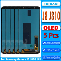 5pcs OLED LCD Screen For Samsung Galaxy J8 2018 J810F Touch Screen Digitizer LCD Display For Samsung J810 J810F/DS