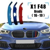 3pcs ABS Car Racing Grille Strip Trim Clip For BMW X1 F48 E84 F49 M Power Auto Accessories 2020 2019 2018 2017 2016 2015 09-14