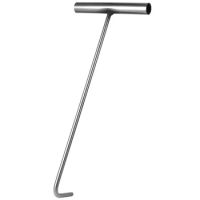 Trampoline Stainless Steel T-hook Man Clothes Rack Shutter Door Manhole Cover Lifting Tool