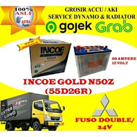 Aki mobil incoe gold N50Z Aki Mobil Kijang INCOE GOLD N50Z Aki Basah 12V 60Ah