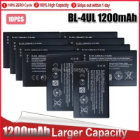 10PCS Phone Battery for NOKIA Lumia 225,RM-1011 RM-1126 Replacement Battery BL-4UL 1200mAh