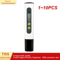 1~10PCS Meter Water Quality Test Pen Automatic Calibration 0-990ppm Purity PPM Digital Water Analysis for Swimming Pools