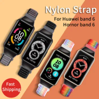 2022 High-quality Nylon Strap for Huawei Band 6 / Honor Band 6 Sport Woven Band NFC 6Pro Bracelet Replacement Accessories Belt