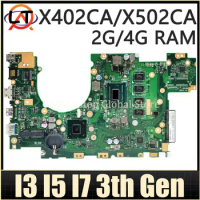 Mainboard For ASUS X402CA X502CA F402CA F502CA X402C X502C Laptop Motherboard 1007U/2117U i3 i5 i7 3th Gen CPU 2GB/4GB-RAM