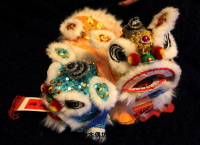 中國風木偶獅子 提線獅王 南獅擺件 兒童傳統手工玩具送老外禮物