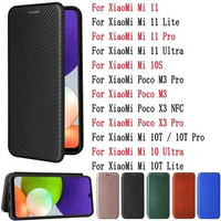 Sunjolly For XiaoMi Mi 11 Pro Lite Ultra 10S 10T Lite 10 Ultra 10T Pro Poco M3 X3 Pro NFC Case Cover coque Leather Flip Wallet