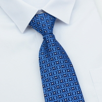 領帶 領巾 領結 領帶男農行拉鍊領帶農行領花頭花新農行絲巾藍色粉色『ZW6355』