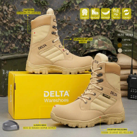 Sepatu Boots Pria Safety Tactical Gurun Delta Cordura 8 INC Sepatu Gunung Hiking Outdor Septi Kerja 