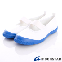 日本Moonstar機能童鞋 日本進口抗菌室內鞋 MS015藍(中大童段)