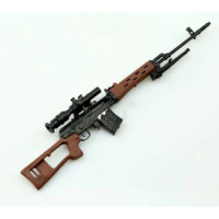 1/6 Scale SVD Toy Weapon 1:6 SVD Sniper Rifle 4D Plastic Gun Model for 12" Soldiers Action Figures Dolls