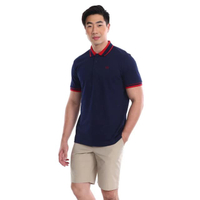 เสื้อโปโล ทรงSmart Fit PIQUE(DRY-TECH) สีกรม MPBM816S2CRNV