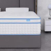 Queen Mattresses, 12 Inch Queen Size Hybrid Mattress Individual Pocket Springs with Foam,Queen Bed in a Box with Breathable