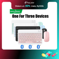 Goojodoq 2nd gen Pro 10 Inch 3 in 1 Wireless Bluetooth Keyboard Mouse Set Lightweight Portable For i